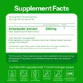 6X Natural GLP-1 Support / Amarasate — supplement facts