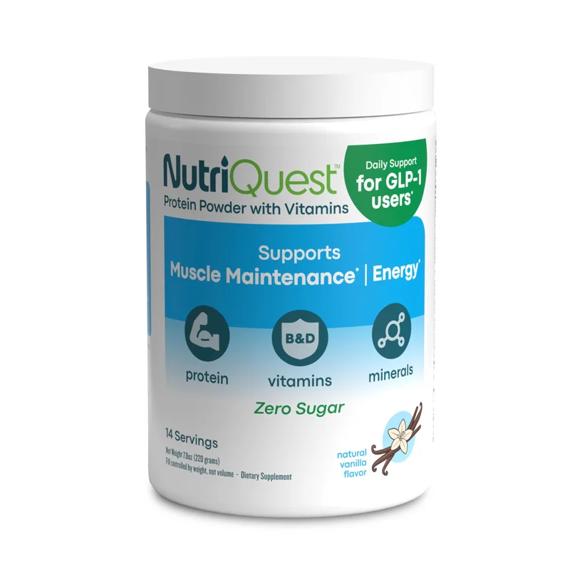 NutriQuest Protein Powder with Vitamins — Natural Vanilla