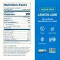 Liquid I.V. Sugar Free — Lemon Lime, 14 count — nutrition facts