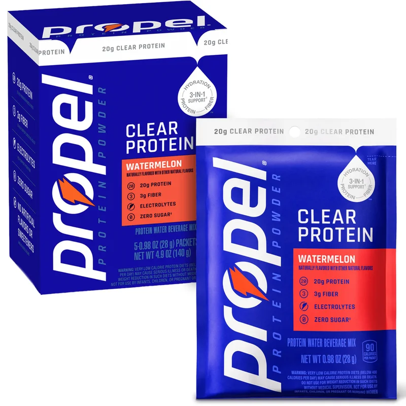 Propel Hydration Clear Protein — Watermelon, 5 × 0.98 oz