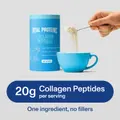 Vital Proteins Collagen Peptides — Unflavored, 9.33 oz — mixing the powder